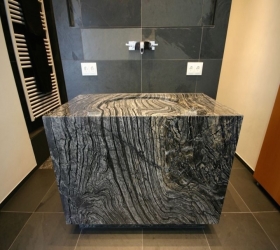 Silver wave bathroom