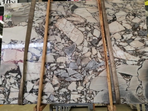 Silver blue marble