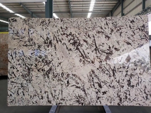 Mountain snow marble