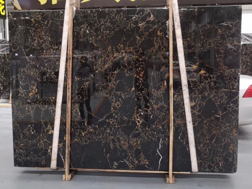Black portoro marble