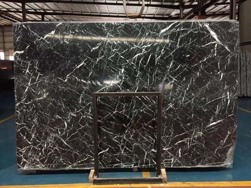 Snow black marble