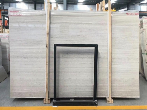 White wooden vein marble